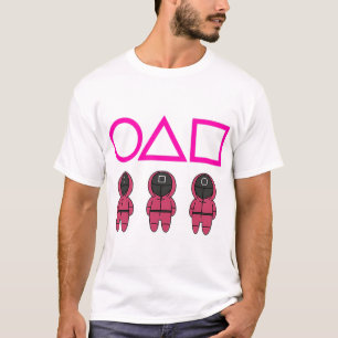 T-shirt meilleur jeu sur film poulpe calmar rose jeu symbo