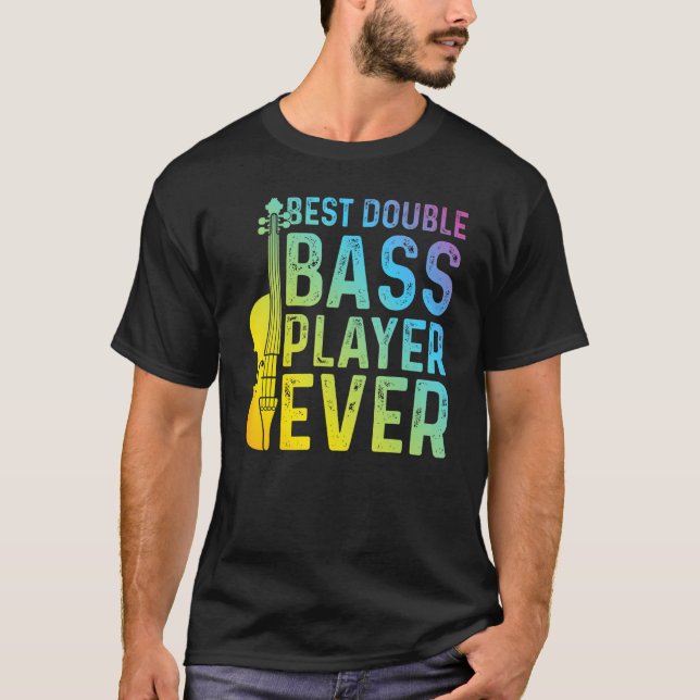 T-shirt Meilleur Joueur de basse double jamais Contrôle de (Devant)