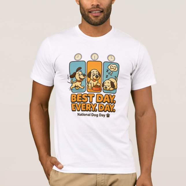 T-shirt Meilleur Jour Tous Les Jours - Fundy National Dog  (Devant)