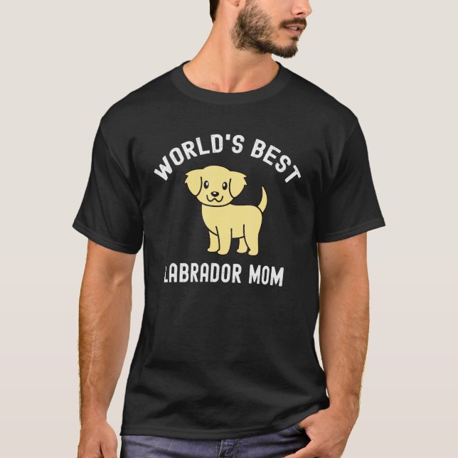 T-shirt Meilleur Labrador Maman Chien (Devant)