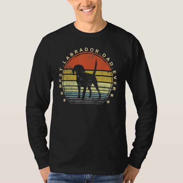 T-shirt Meilleur Labrador Papa Jamais Daddy Lab Propriétai (Devant)
