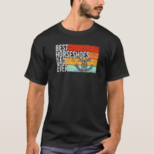 T-shirt Meilleur lanceur de fer à cheval Papa