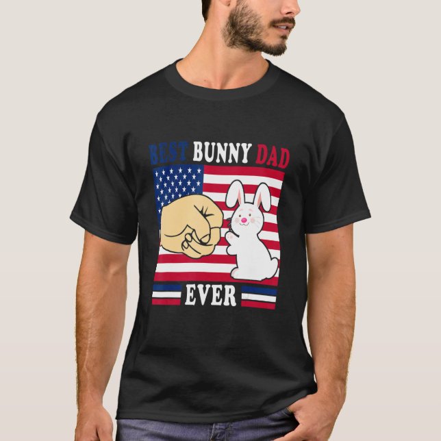 T-shirt Meilleur Lapin Papa Jamais Lapin Costume Bunny Bun (Devant)