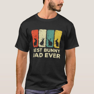 T-shirt meilleur lapin papa jamais lapin papa lapin lapin 