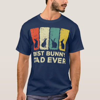 T-shirt Meilleur lapin père lapin lapin lapin lapin lapin