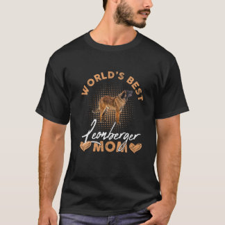 T-shirt Meilleur Leonberger Maman Chien Drôle Monde Femme