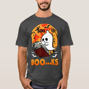 T-shirt Meilleur Livre Fantôme Lecture Halloween Enseignan
