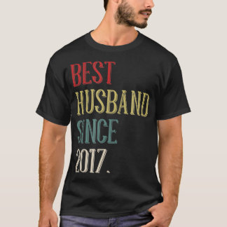 T-shirt Meilleur Mari 2017 5 Année 5e anniversaire de Mari