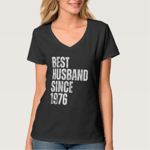 T-shirt Meilleur mari depuis 1976 Vintage Anniversaire de 