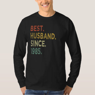 T-shirt Meilleur Mari depuis 1985 37e anniversaire de Mari