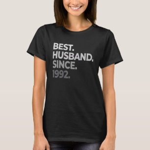 T-shirt Meilleur Mari depuis 1992 30ème mariage annivers
