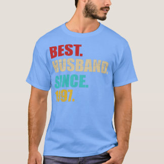 T-shirt Meilleur mari depuis 1997 pour le 25ème mariage an
