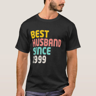 T-shirt Meilleur Mari Depuis 1999 Chemise. 25e anniversair