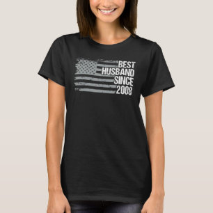 T-shirt Meilleur Mari depuis 2008 14e anniversaire de Mari