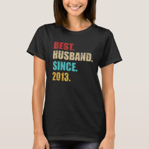 T-shirt Meilleur mari depuis 2013 pour le 12ème mariage an