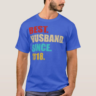 T-shirt Meilleur mari depuis 2018 pour le 5ème anniversair