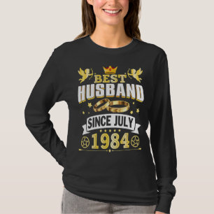 T-shirt Meilleur Mari Depuis Juillet 1984 Joyeux Mariage M