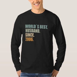 T-shirt Meilleur Mari du Monde depuis 2006 19e jour de mar