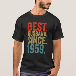 T-shirt Meilleur Mari Homme Depuis 1959 63ème anniversaire