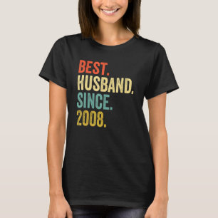 T-shirt Meilleur Mari Homme depuis 2008 14ème Mariage Anni