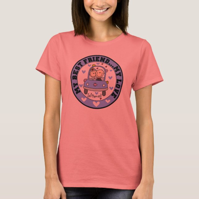 T-shirt meilleur Mariage Ami et Amour (Devant)