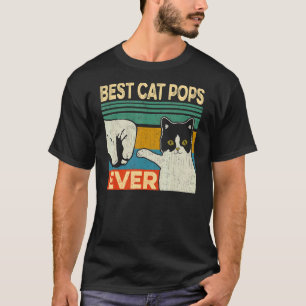 T-shirt Meilleur mât Pops Jamais Chat Papa Fête des pères