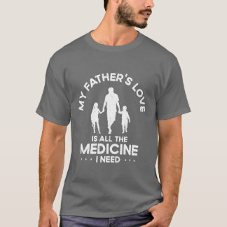 T-shirt Meilleur Médecine Père Amour Grand-père Fille de f