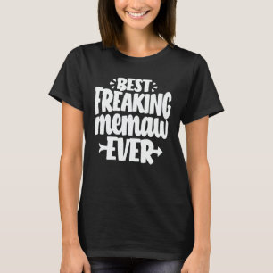 T-shirt Meilleur Mémo Fraîche Jamais Drôle Cadeau Grandma