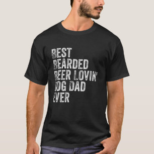 T-shirt Meilleur Mens Porté Bière Lovin Chien Papa Pet A