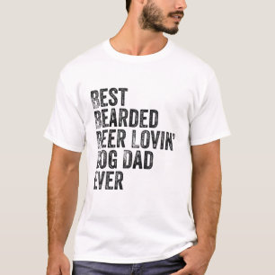 T-shirt Meilleur Mens Porté Bière Lovin Chien Papa Pet Asp
