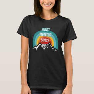 T-shirt Meilleur mentor depuis 1985