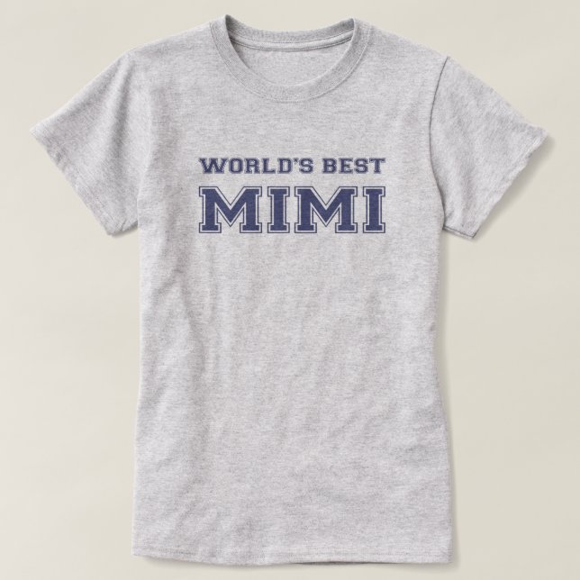 T-shirt Meilleur Mimi du monde (Design devant)