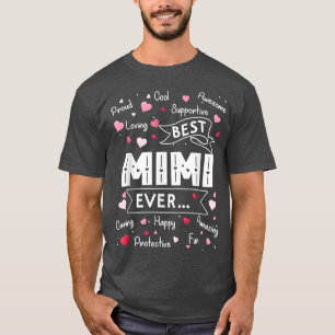 T-shirt Meilleur Mimi Jamais Drôle Première Mère Grand-Mèr