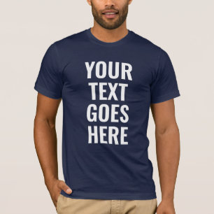 T-shirt Meilleur Modèle Moderne Mens Grandes Police Bleu M