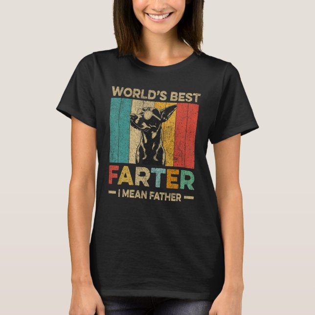 T-shirt Meilleur Monde Plus Loin Je Veux Dire Père Mens Fê (Devant)