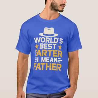 T-shirt Meilleur Monde Plus Loin Je Veux Dire Père Papa Pa