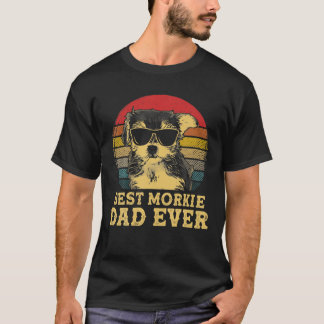 T-shirt Meilleur Morkie Papa Jamais Amoureux de les chiens