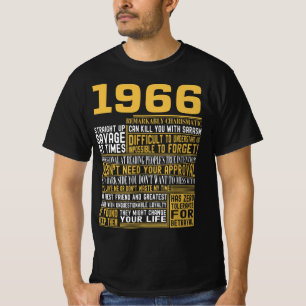 T-shirt Meilleur né en 1966 Faits pour les hommes, les fem