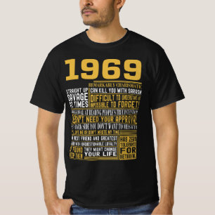 T-shirt Meilleur né en 1969 Faits pour les hommes, les fem