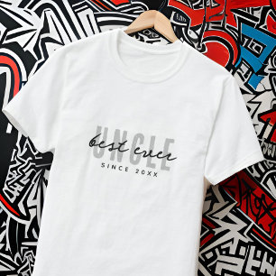 T-shirt Meilleur Oncle jamais moderne Élégante Fête des pè