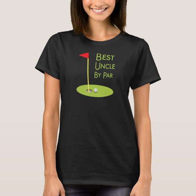 T-shirt Meilleur Oncle Par Par Golf Thème Pour Golf Jouer  (Devant)