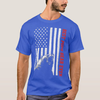 T-shirt Meilleur Ours Popo jamais USA American Flag Fête d