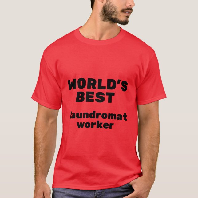 T-shirt Meilleur ouvrier du lave-linge (Devant)