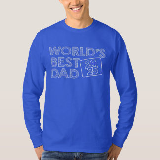 T-shirt meilleur papa 2025 du monde