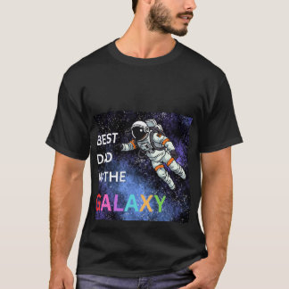 T-shirt Meilleur papa à la Fête des pères Galaxy