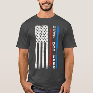 T-shirt Meilleur papa américain jamais