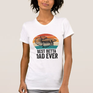 T-shirt Meilleur Papa Betta Ever Création de Poisson Vinta
