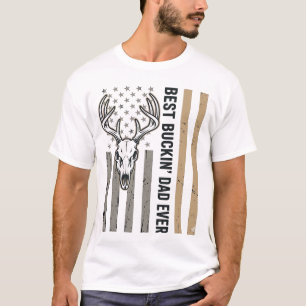 T-shirt Meilleur Papa Buckin Chasse au Cerf Design de Chem