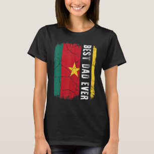 T-shirt Meilleur papa camerounais Jamais Cameroun Papa Pèr