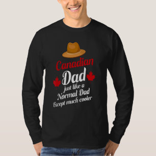 T-shirt Meilleur papa canadien jamais Fête des pères Canad